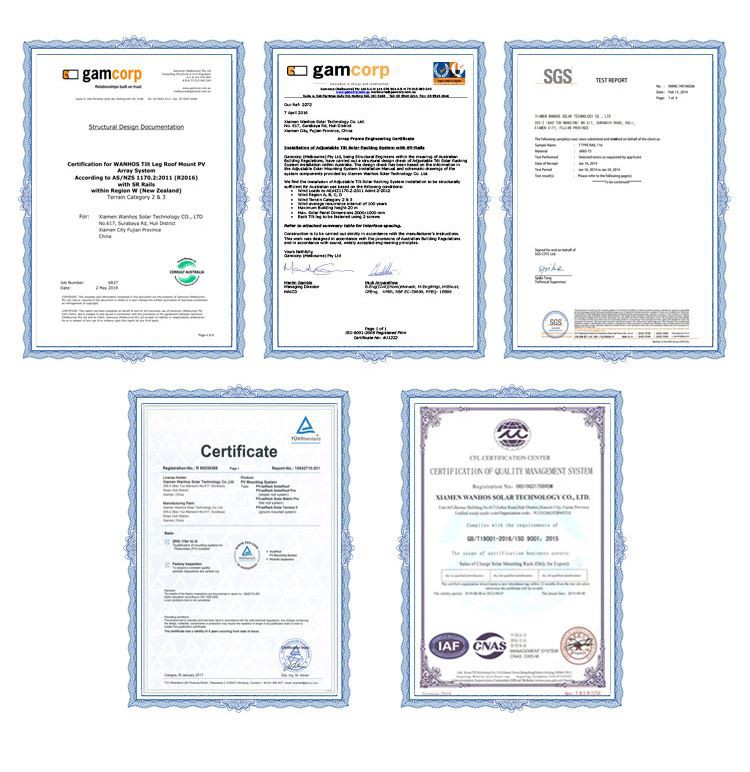 Certificate of Caravan Solar Panel Mounting Kit Certificate of Caravan Solar Panel Mounting Kit