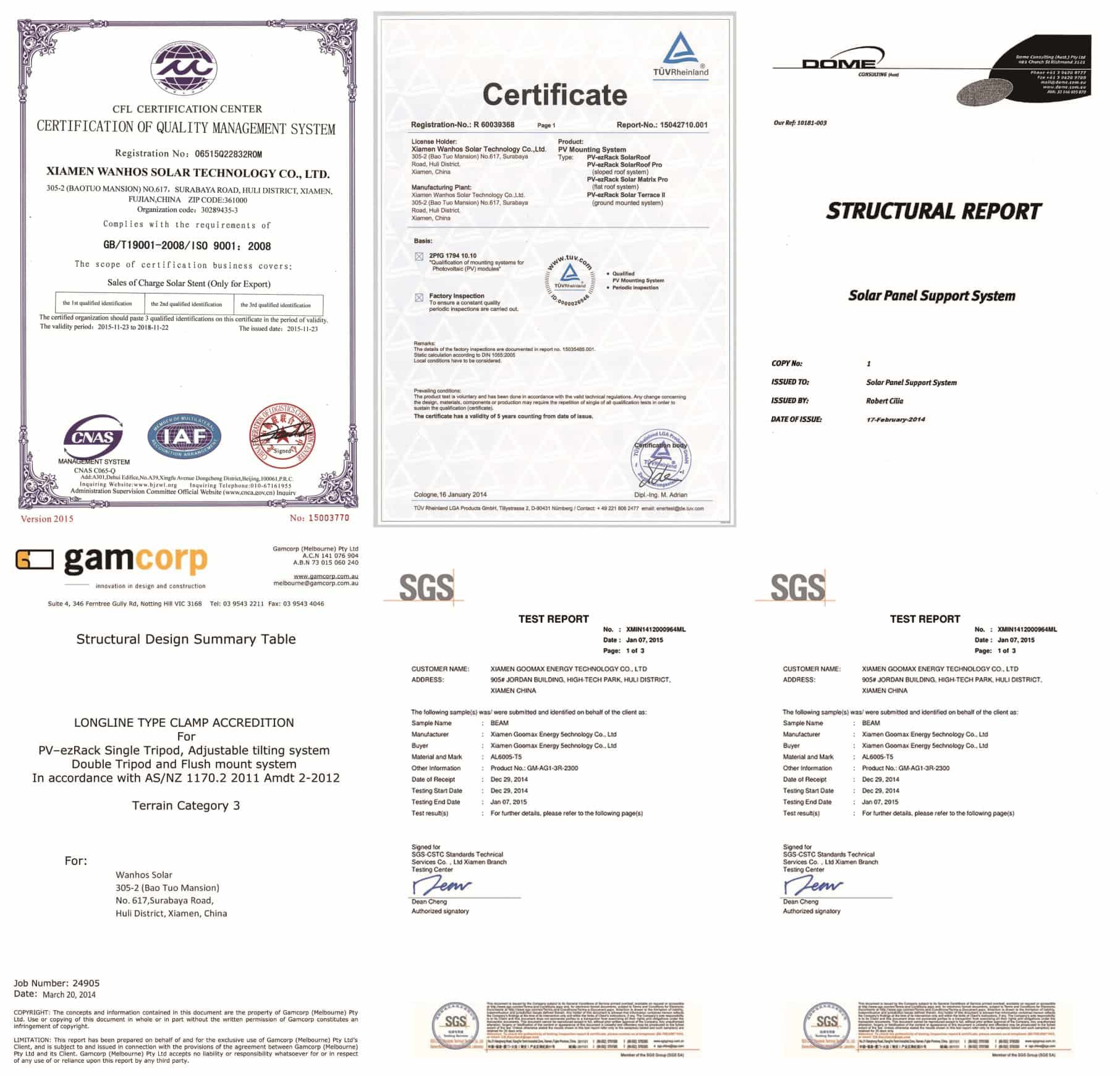 Pv Cable Solar Connector's Certificate Pv Cable Solar Connector's Certificate