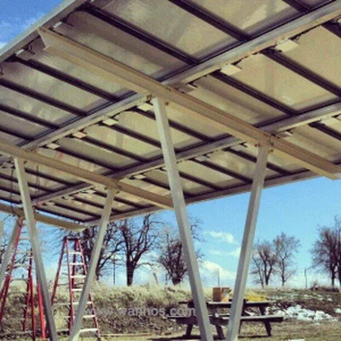 Водонепроникний комерційний сонячної енергії Carport монтаж системи автостоянки сонячні Стелажі