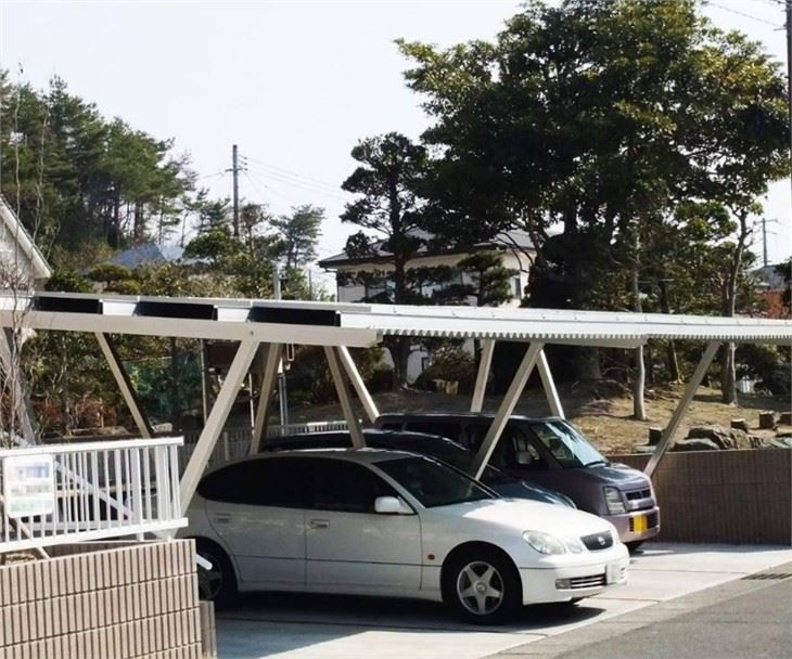solar panels carport frame